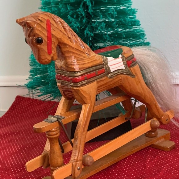Wood Toy Rocking Horse Christmas Around the World House of Lloyd - Picture 2 of 11